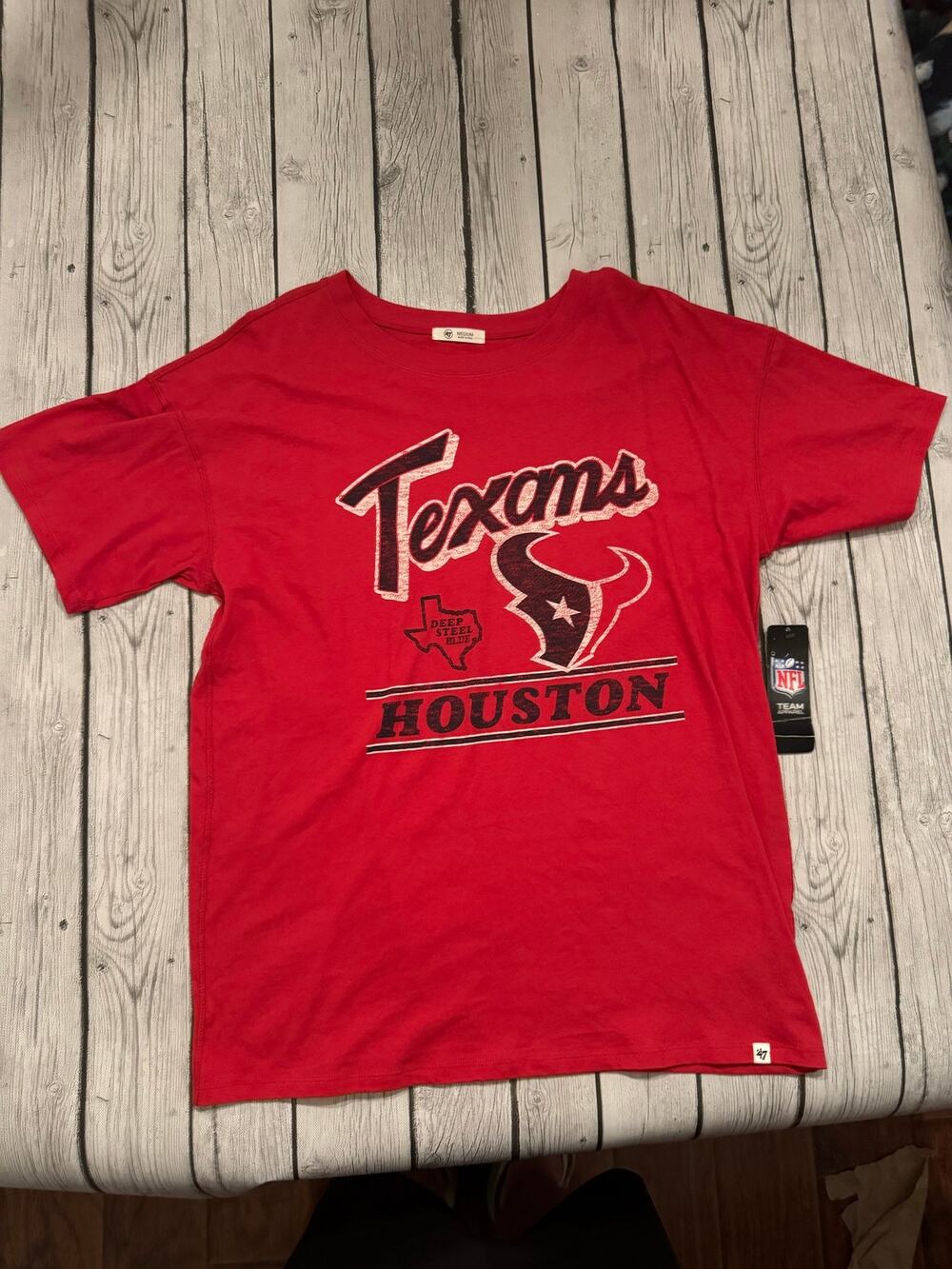 Houston Texans NFL Shirt Size Medium New With Tags Football Fan Tee
